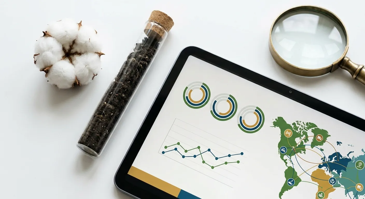 Supply chain traceability tools for verifying sustainable sourcing claims in textile industry
