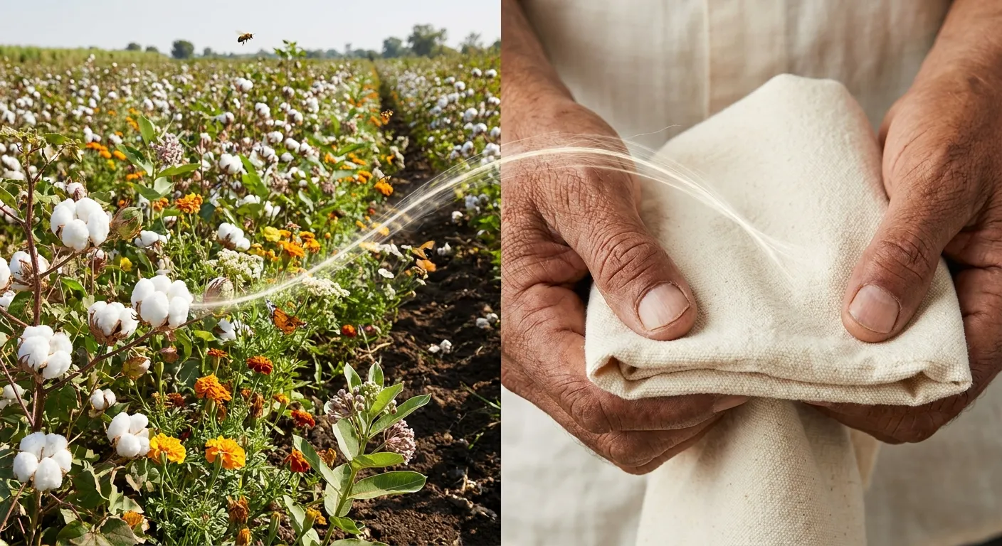 biodiversity restoration in textile supply chain from regenerative cotton field to sustainable fabric