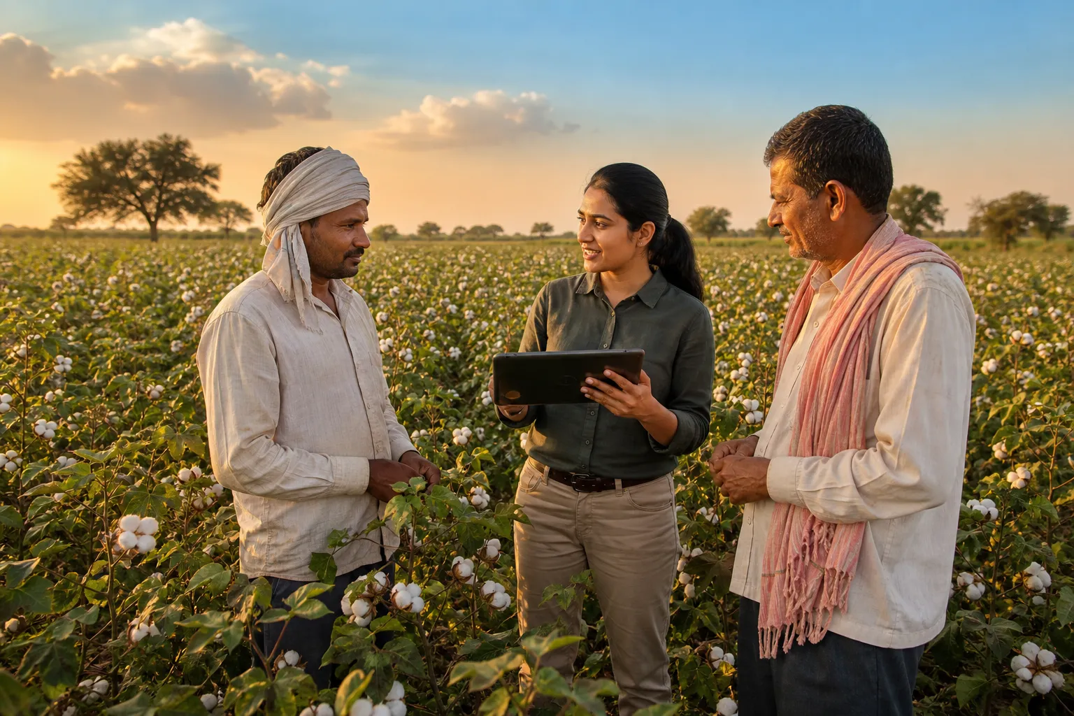 Beetle Regen sustainability consultant working with Indian farmers as part of the sustainability as a service model implementation