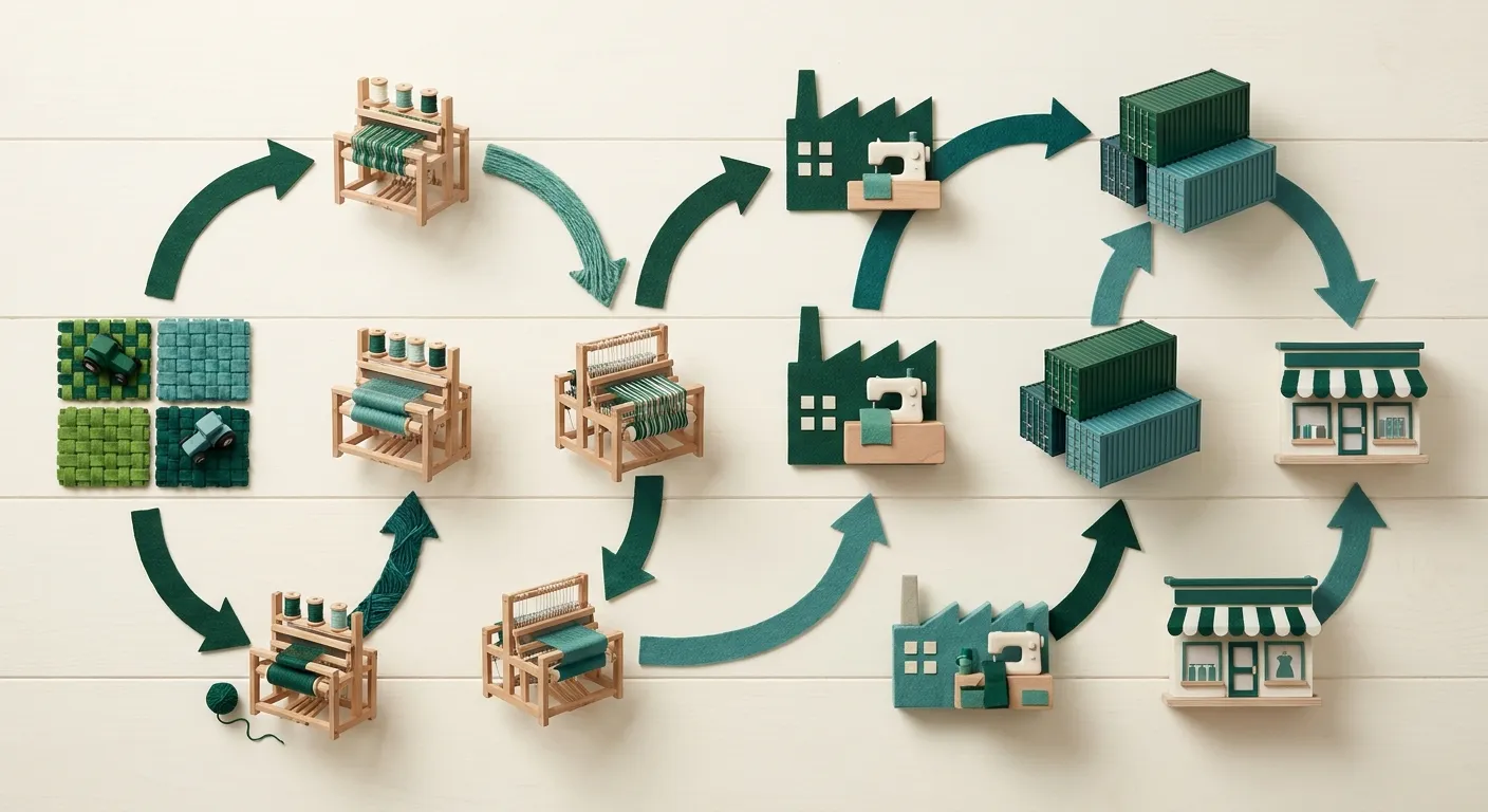 supply chain emissions mapping process for carbon accounting in fashion brands