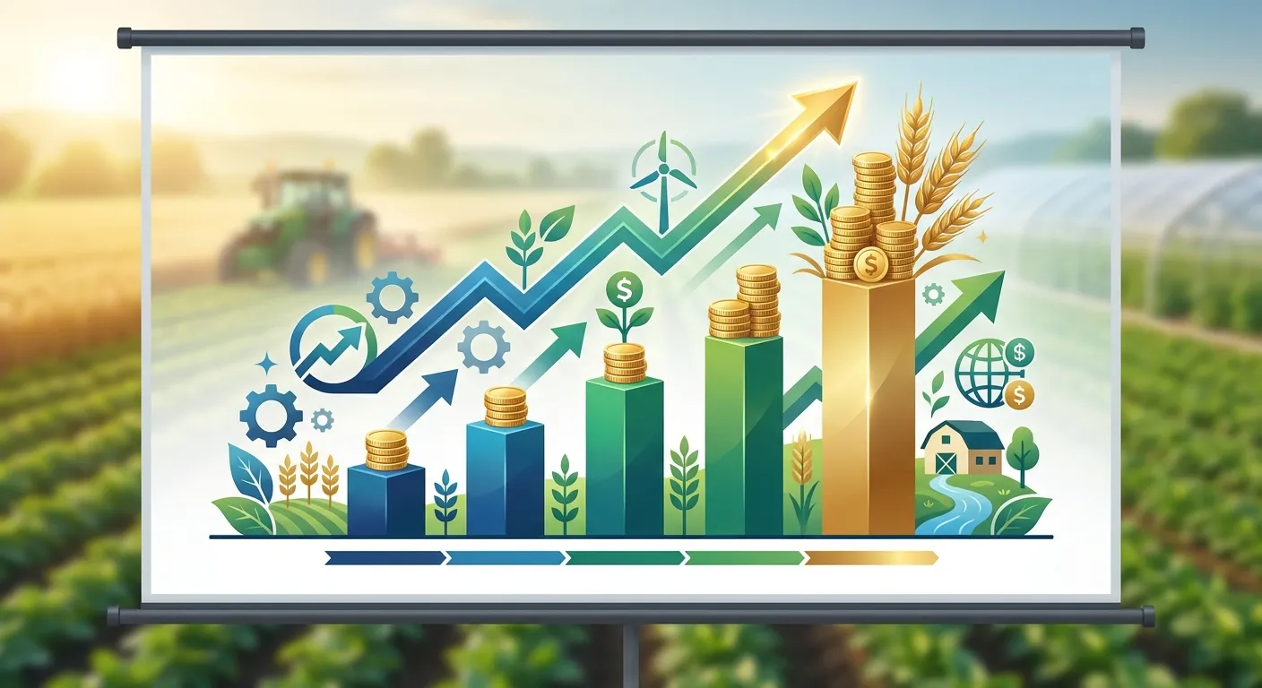 financial growth and return on investment analysis for regenerative agriculture over time