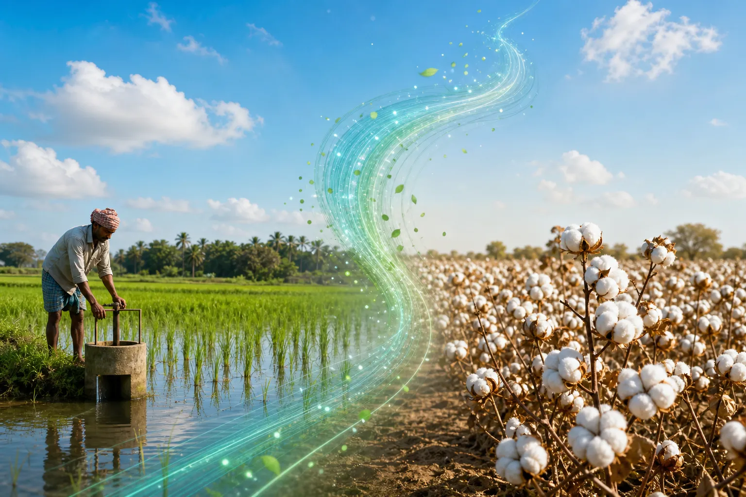 matching carbon insetting protocol comparison to Indian cotton and rice farming regions