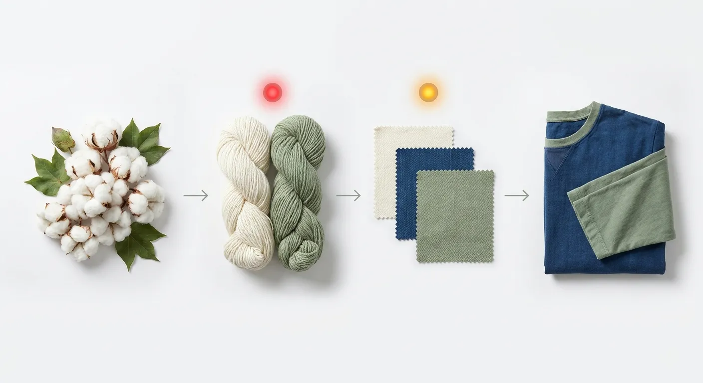fashion supply chain emission hotspots from raw cotton to finished garment