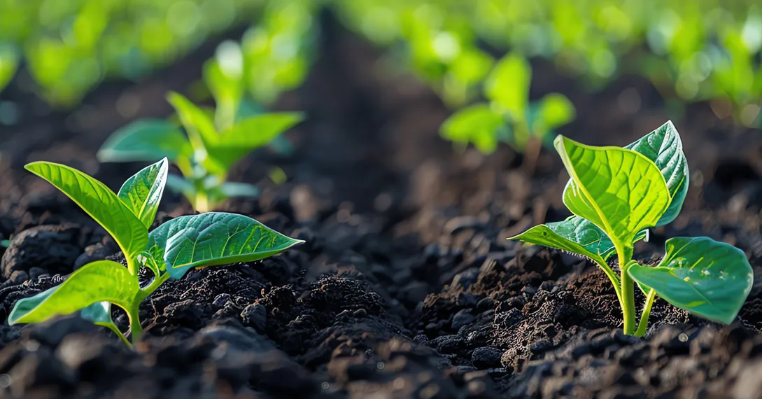 Field technician taking a soil core sample in a cotton field in India for organic carbon testing. photorealistic photo of a field technician in a cotton farm in India kneeling to collect a soil core sample with a metal soil auger, dark