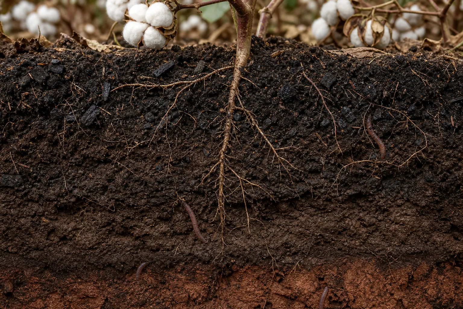 Close-up of a water infiltration ring test in a farm field measuring soil water absorption. photorealistic photo of a simple metal infiltration ring pressed into moist brown soil in a farm field, water visibly soaking into the ground, hand