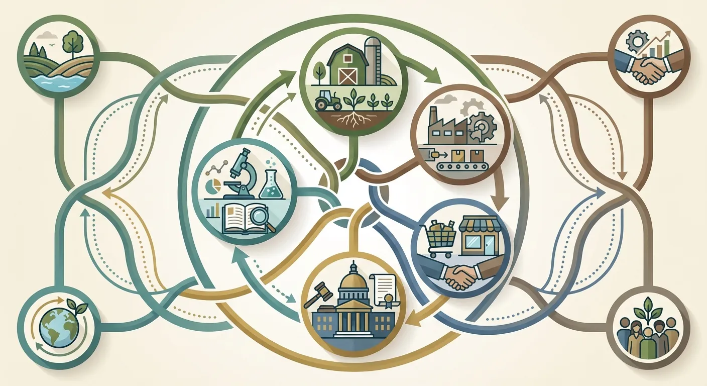 collaborative stakeholder engagement framework connecting farmers manufacturers retailers and policymakers in regenerative agriculture