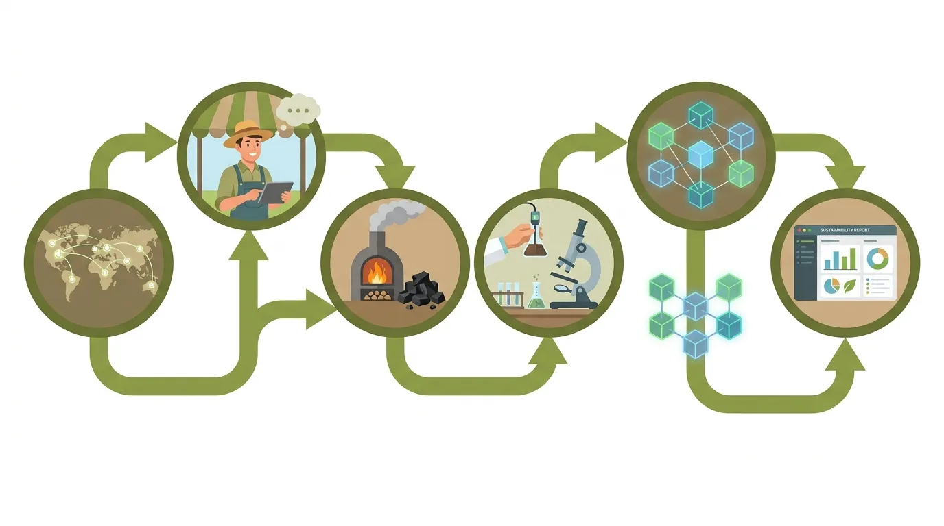 carbon insetting implementation steps in textile supply chain from farm to brand